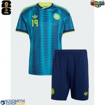 Otroški Nogometni dresi Kolumbija Rafael Santos Borre #19 Gostujoči SP 2026 Kratek Rokav (+ Kratke hlače)